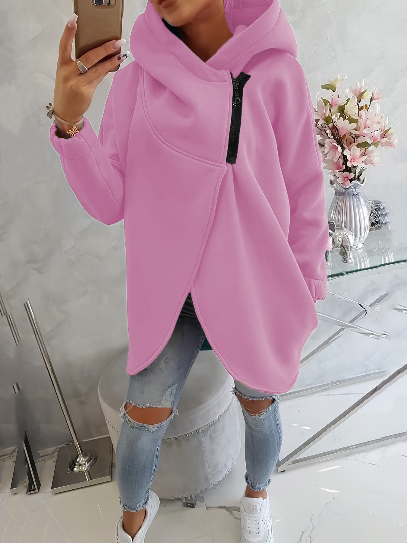 Emma - Bequemer Zip-Up Hoodie