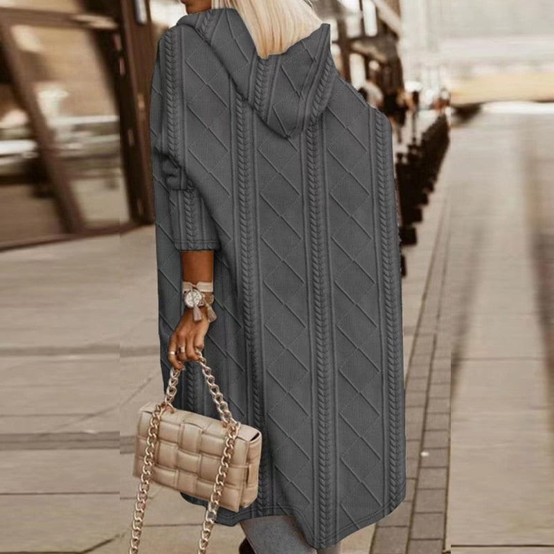 Ellen - Bequemer Kapuzen-Cardigan