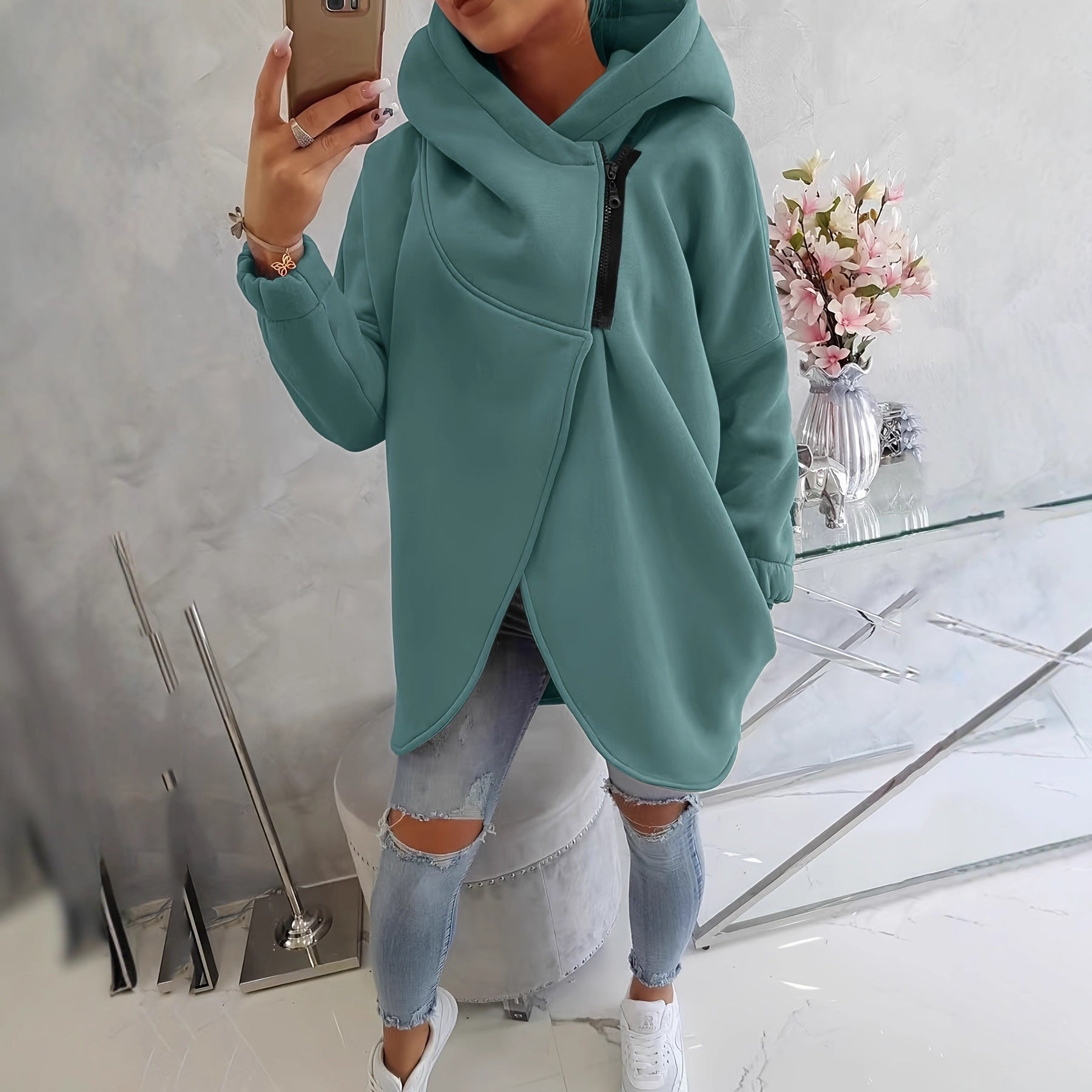 Emma - Bequemer Zip-Up Hoodie