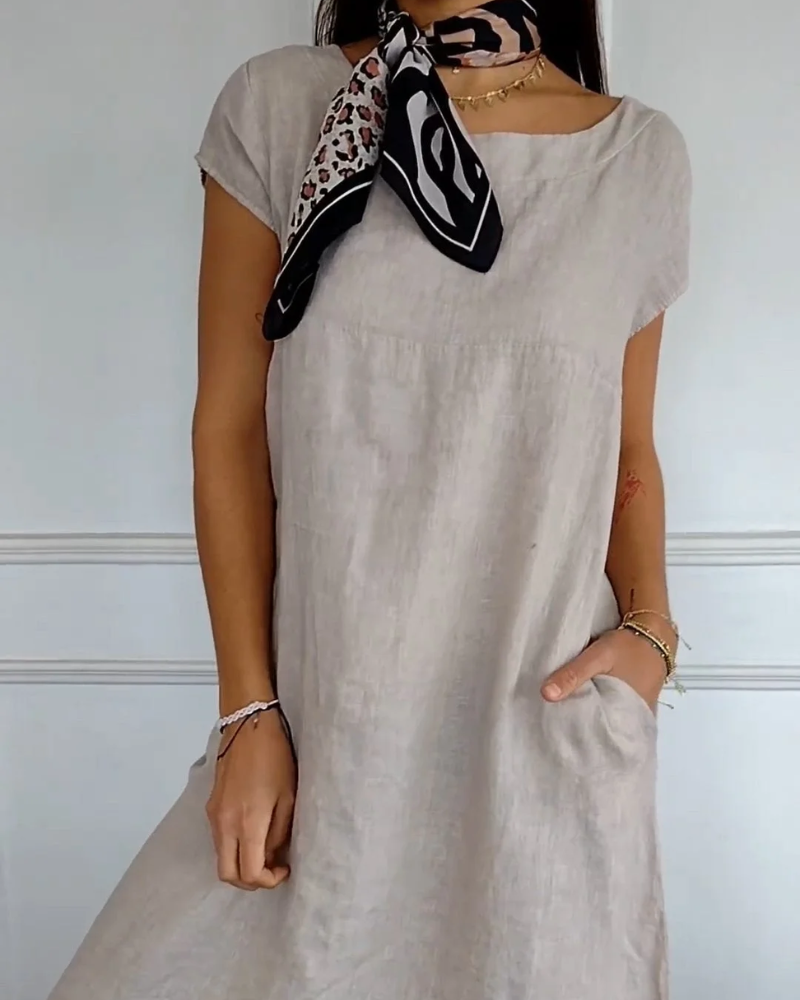 Brenna – Lässiges Baumwollkleid