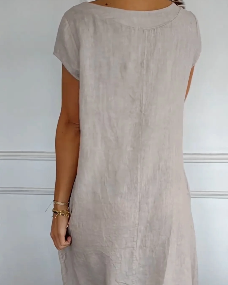 Brenna – Lässiges Baumwollkleid