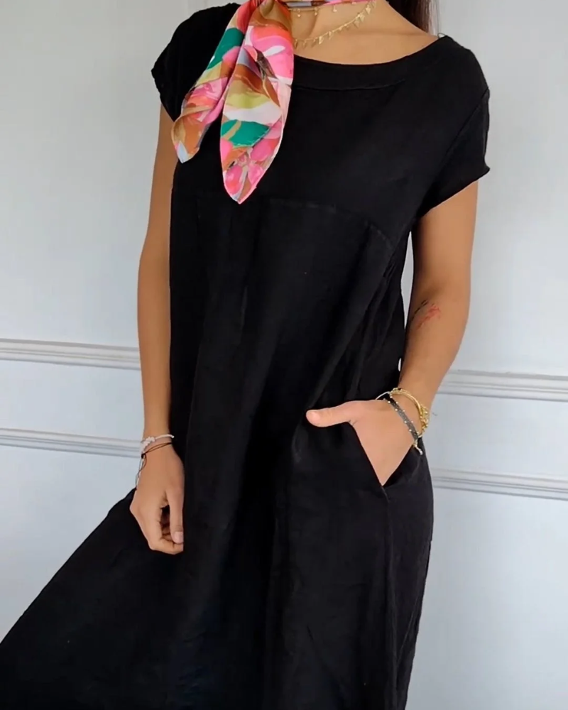 Brenna – Lässiges Baumwollkleid