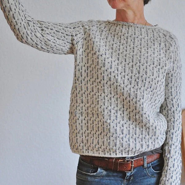 Kristine - Gemütlicher Textur Strickpullover