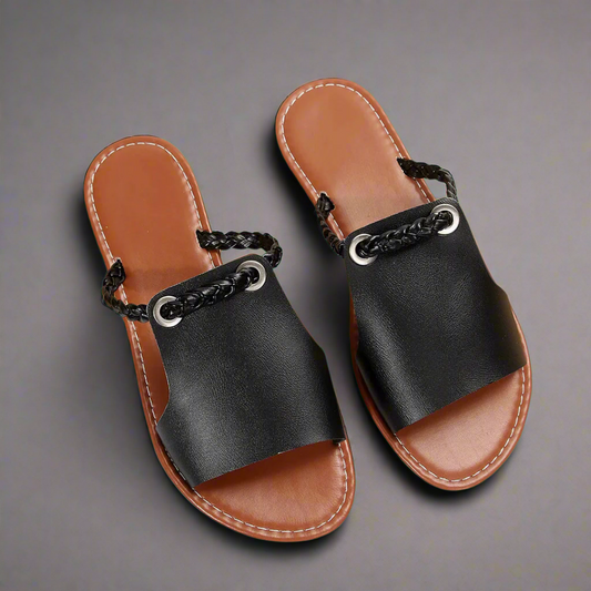 Katelina | Flache Sandalen aus Premium-Material