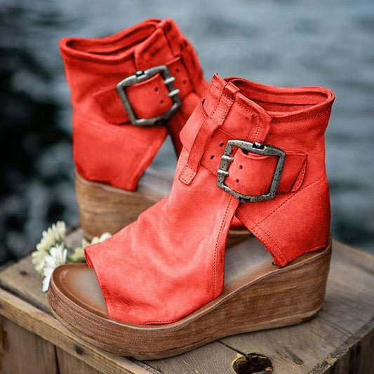 Elana™ - Stylische Orthopädische Boho Wedge Sandalen