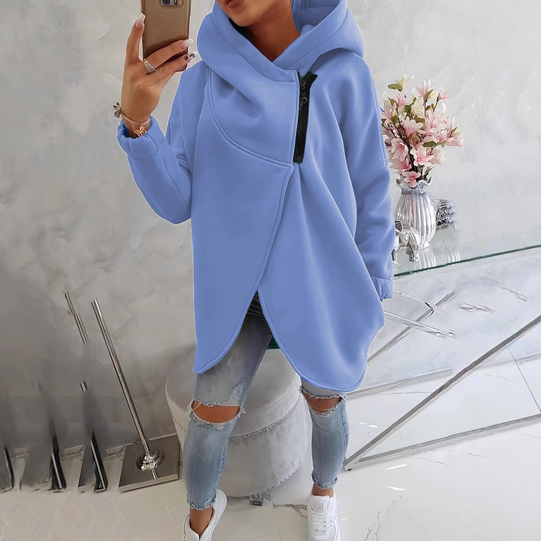 Emma - Bequemer Zip-Up Hoodie