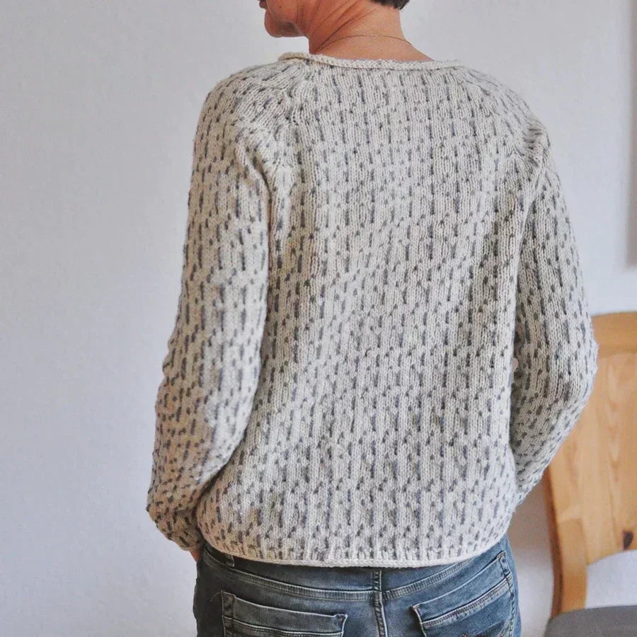 Kristine - Gemütlicher Textur Strickpullover