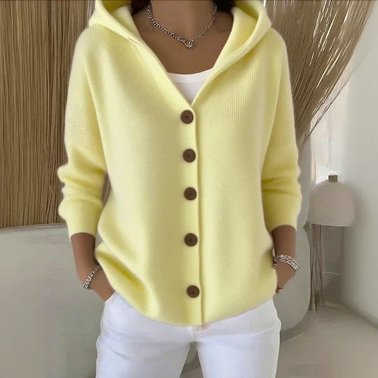 Teri - Damen Baumwoll-Cardigan mit langen Ärmeln