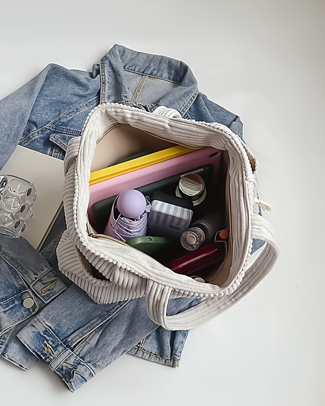 Talia – Gerippte Tragetasche