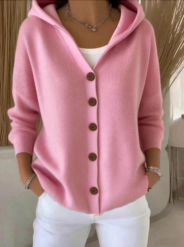 Teri - Damen Baumwoll-Cardigan mit langen Ärmeln