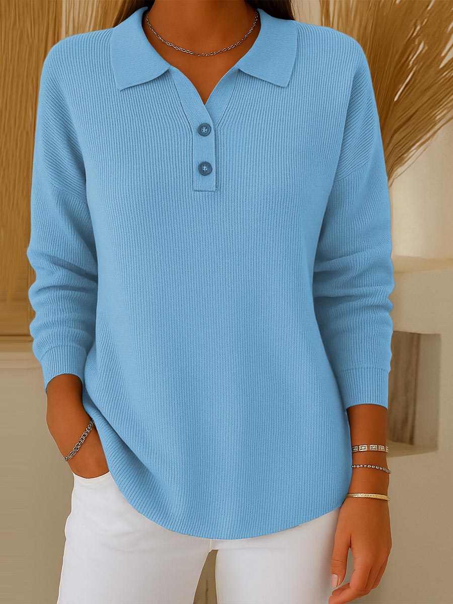 Frances - Damen Pullover in einfarbig