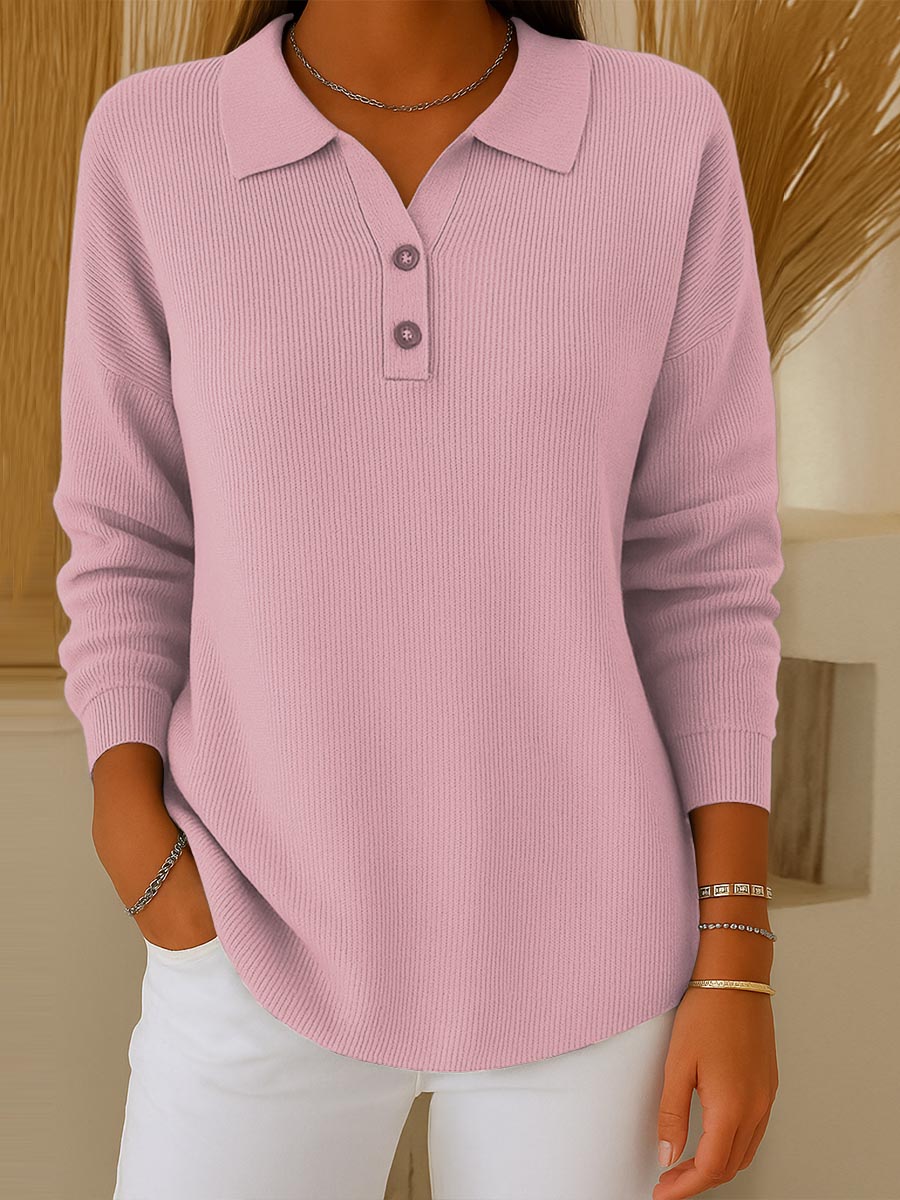 Frances - Damen Pullover in einfarbig