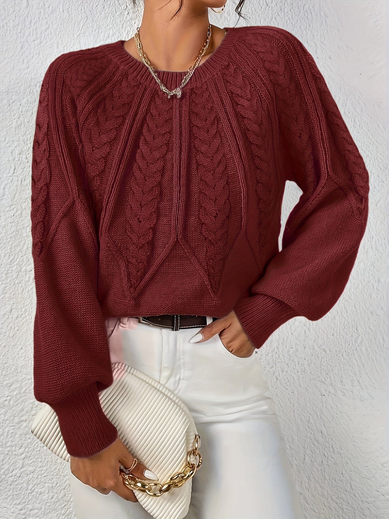 Jane - Eleganter Pullover mit langen Ärmeln