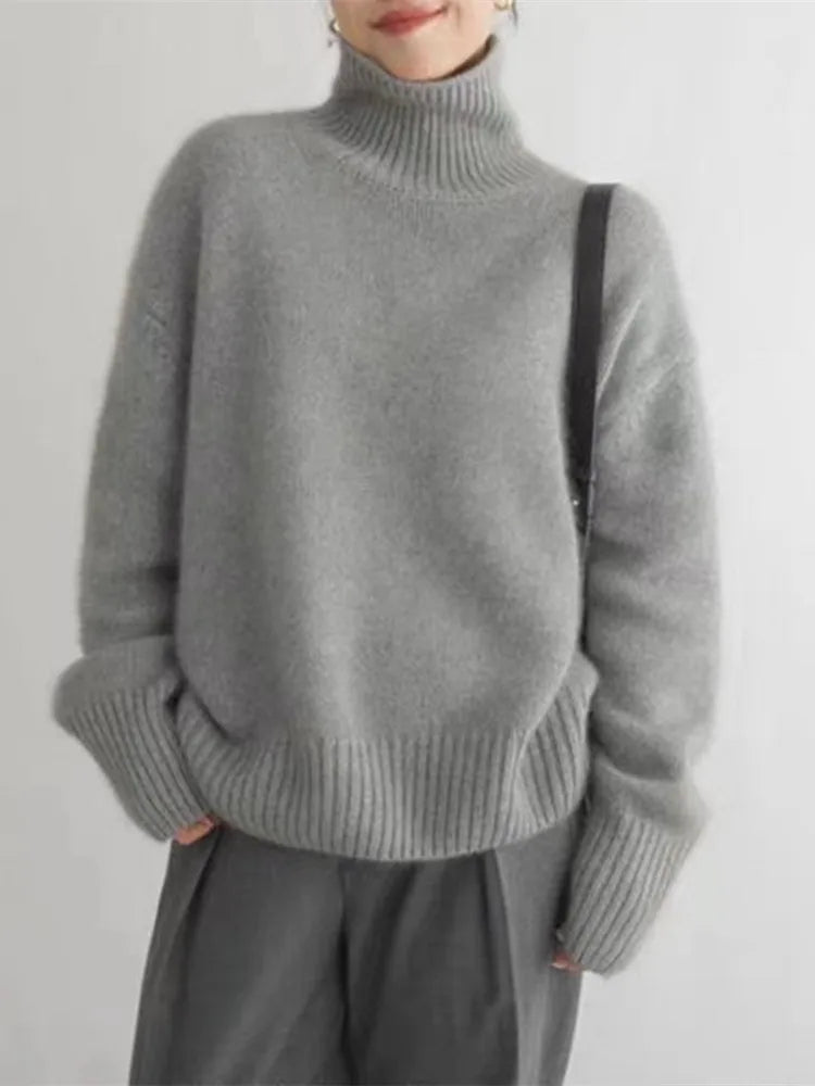 Isabella - Eleganter Rollkragenpullover