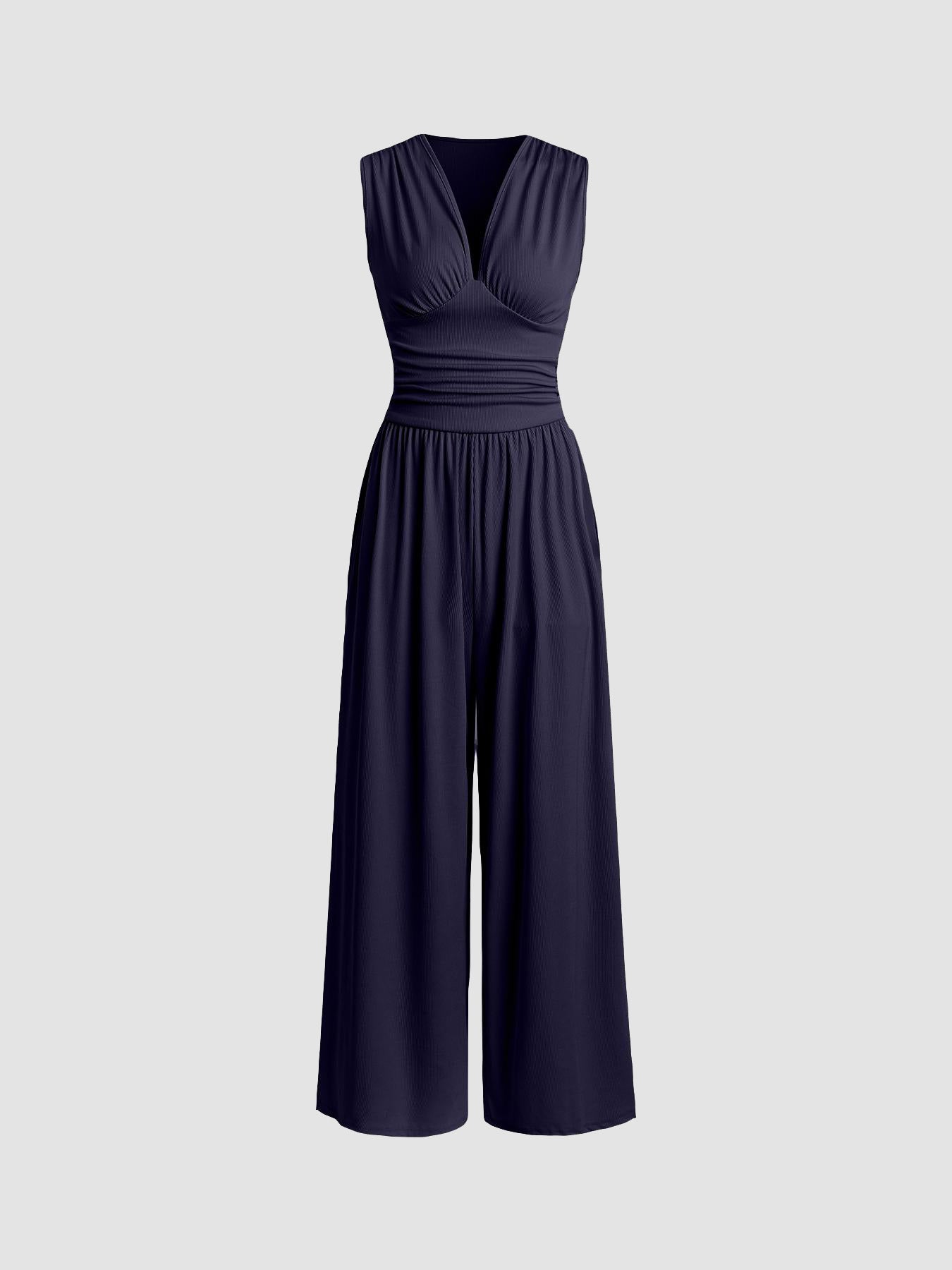 Charity - Schicker ärmelloser Jumpsuit mit weitem Bein
