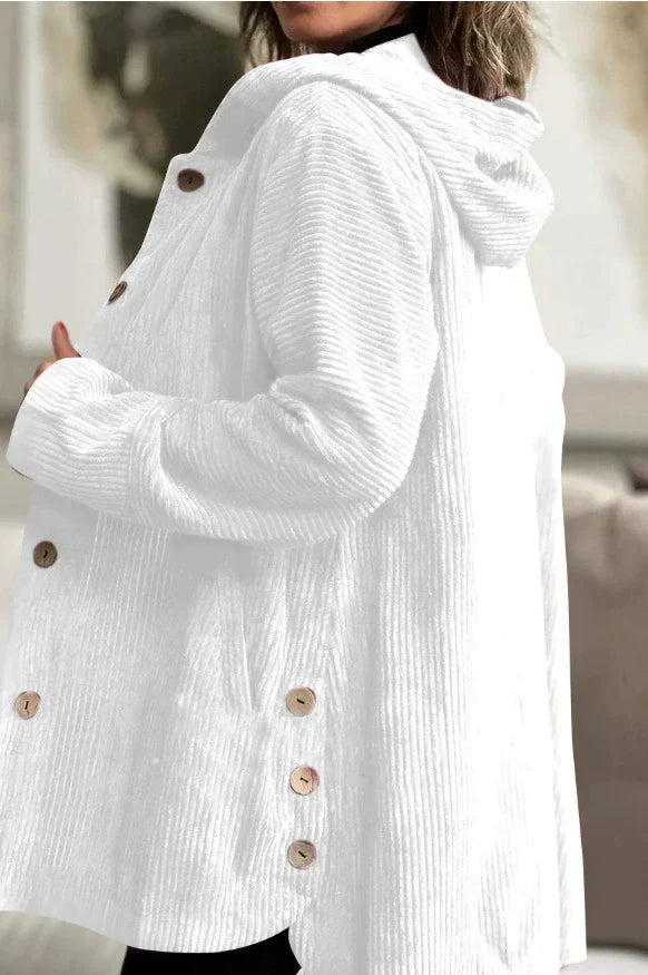 Cordia - Bequeme Cord-Jacke mit Kapuze