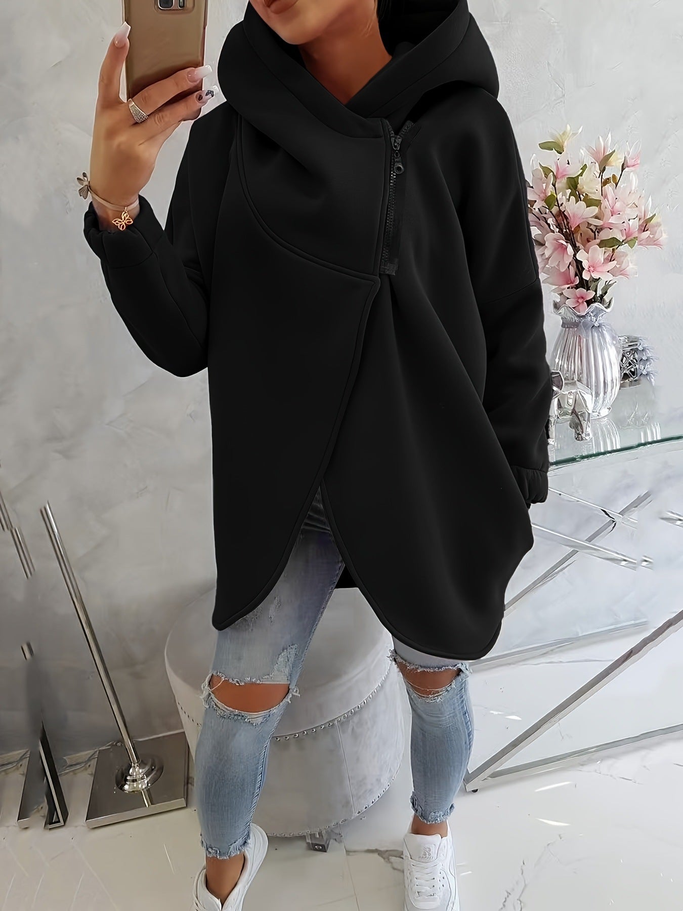 Emma - Bequemer Zip-Up Hoodie