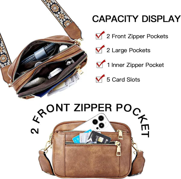 Erica - Elegante Leder Schultertasche