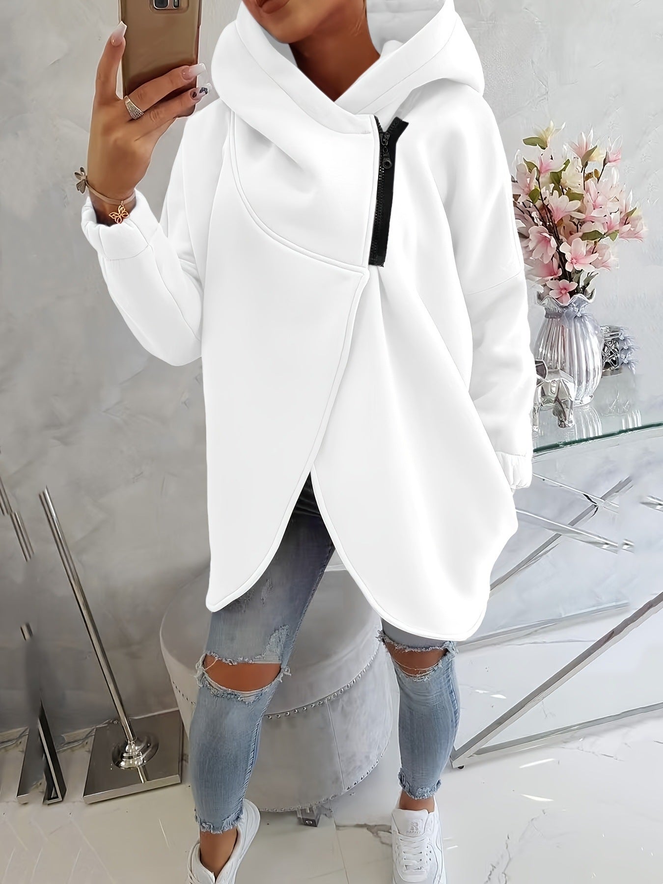 Emma - Bequemer Zip-Up Hoodie