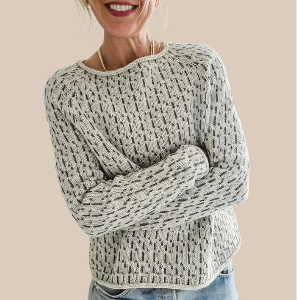 Kristine - Gemütlicher Textur Strickpullover