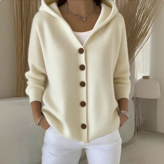 Teri - Damen Baumwoll-Cardigan mit langen Ärmeln