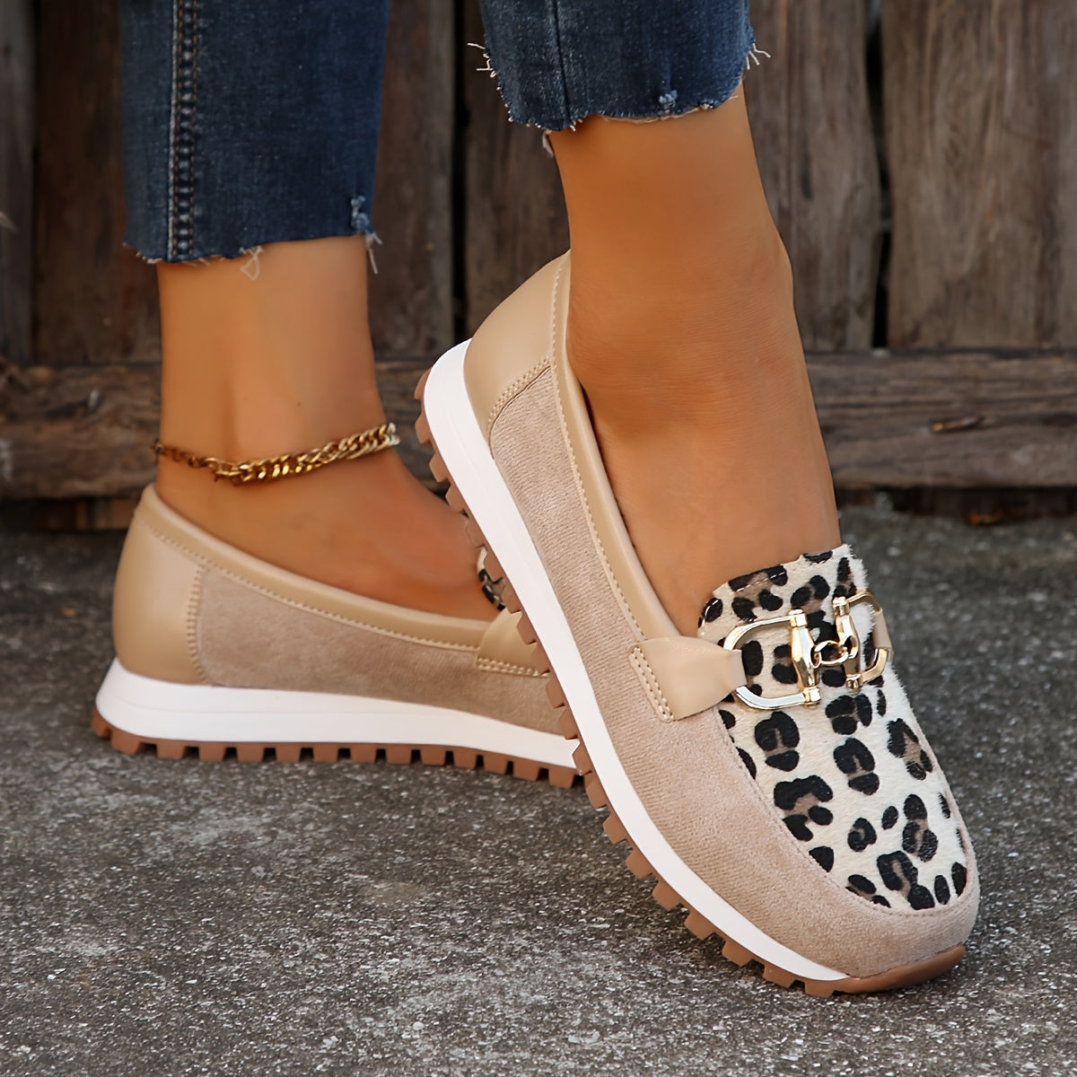 Mindy | Tierdruck gepolsterte Slipper