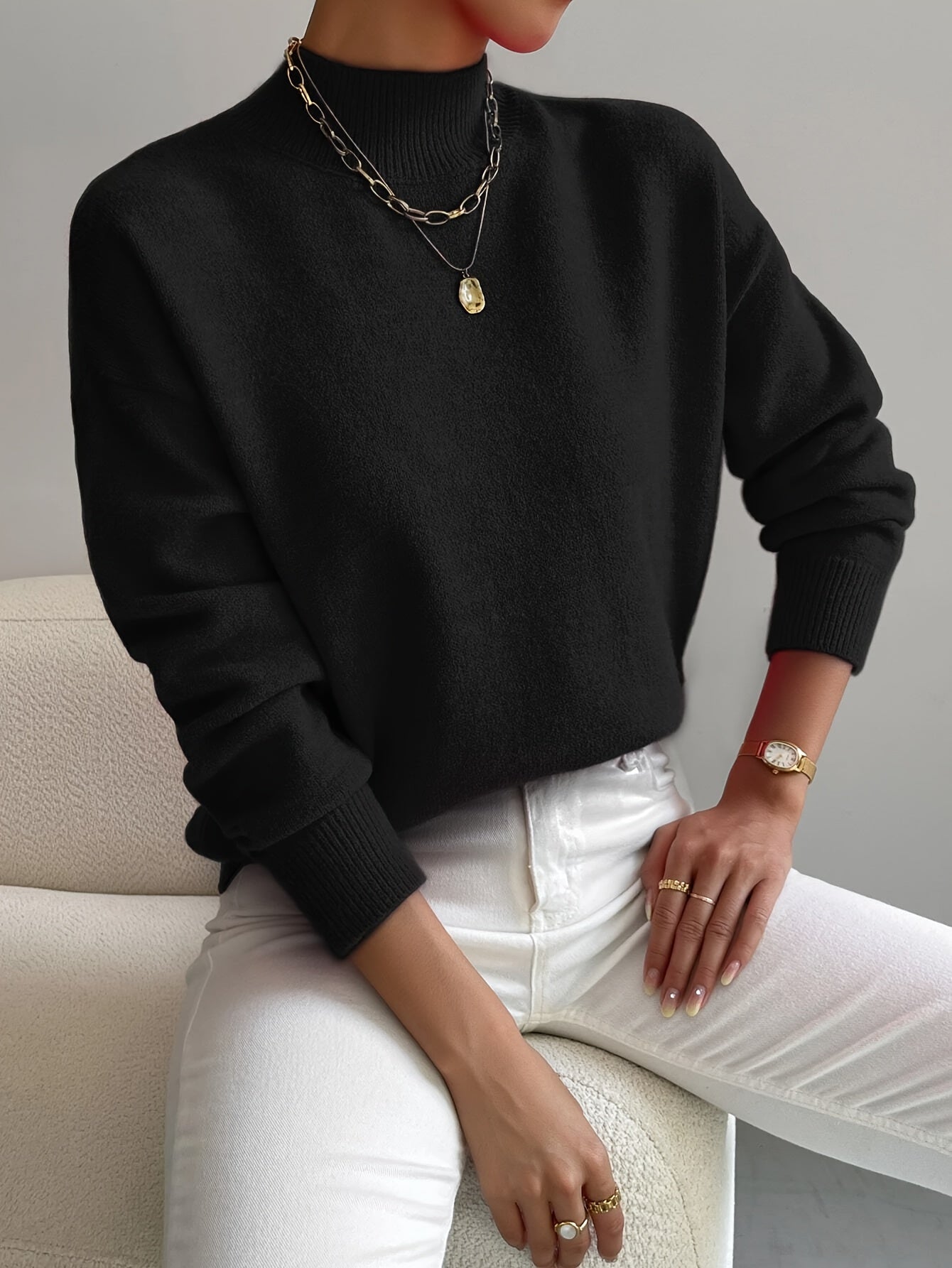 Donna – Klassischer Rollkragenpullover