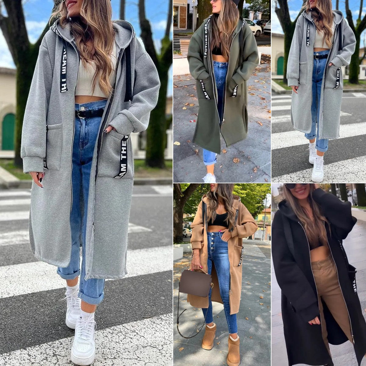 Marta – Oversized Komfort Hoodie Mantel