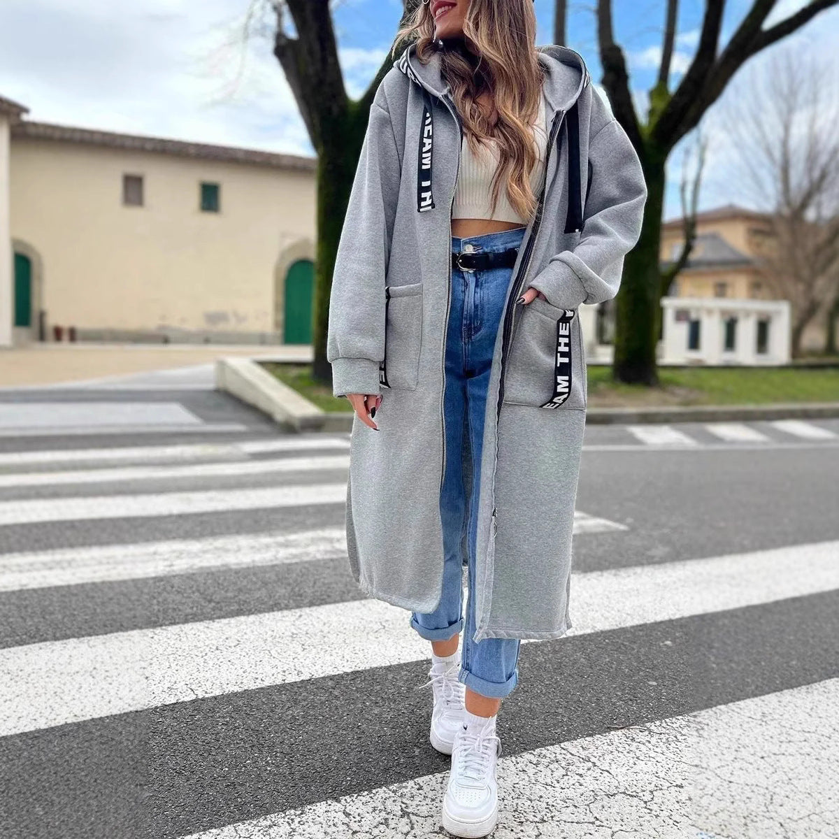 Marta – Oversized Komfort Hoodie Mantel